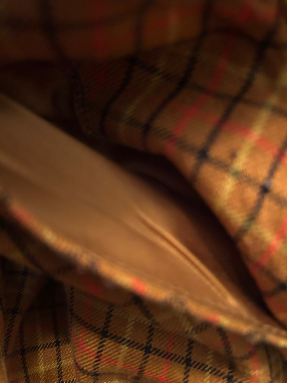 Modcloth Orange Plaid A-Line Skirt with Belt - Picture 6 of 6